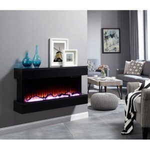 Hubler Wall Mounted Electric Fireplace